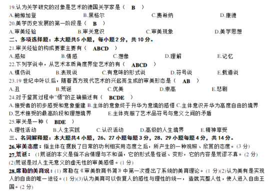 2019年4月山东自考00037美学真题及答案(图3) image.png
