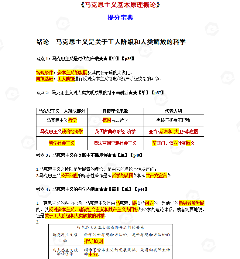 山东省自考马克思主义基本原理概论考试高频考点(图1) image.png