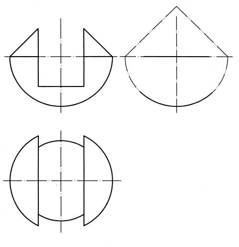 全国2008年7月高等教育自考工程制图试题(图4) 全国2008年7月高等教育自考工程制图试题(图4)