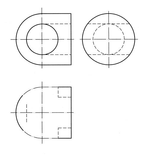 全国2008年7月高等教育自考工程制图试题(图5) 全国2008年7月高等教育自考工程制图试题(图5)