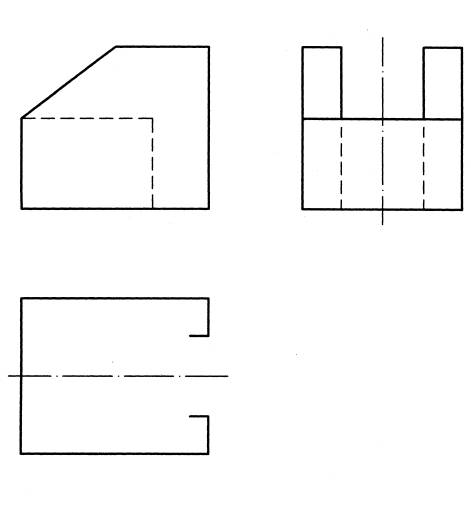全国2008年7月高等教育自考工程制图试题(图6) 全国2008年7月高等教育自考工程制图试题(图6)