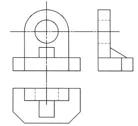 全国2008年7月高等教育自考土木工程制图试题(图6) 全国2008年7月高等教育自考土木工程制图试题(图6)