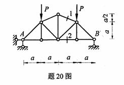 全国2009年4月高等教育自考结构力学(一)试(图18) 全国2009年4月高等教育自考结构力学(一)试(图18)