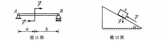 全国2009年10月高等教育自考工程力学(一)(图14) 全国2009年10月高等教育自考工程力学(一)(图14)
