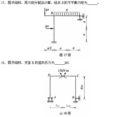 全国2010年4月高等教育自考结构力学(一)试(图9) 全国2010年4月高等教育自考结构力学(一)试(图9)