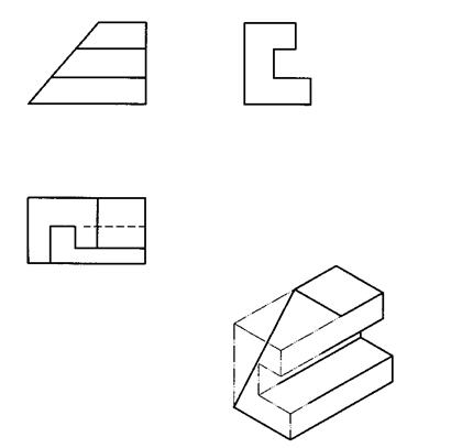 全国2011年4月高等教育自考工程制图试题(图8) 全国2011年4月高等教育自考工程制图试题(图8)