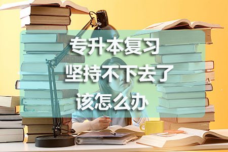 专升本复习坚持不下去了怎么办?(图1) 专升本复习