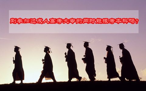 刚参加过成人高考大专的同时能报考本科吗?(图1) 成人高考大专