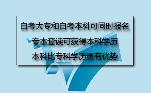 自考大专和自考本科可以同时报名吗(图1) 自考大专