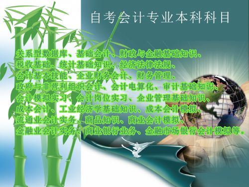 报考会计专业本科需考多少课程?(图1) 报考会计专业本科,会计课程