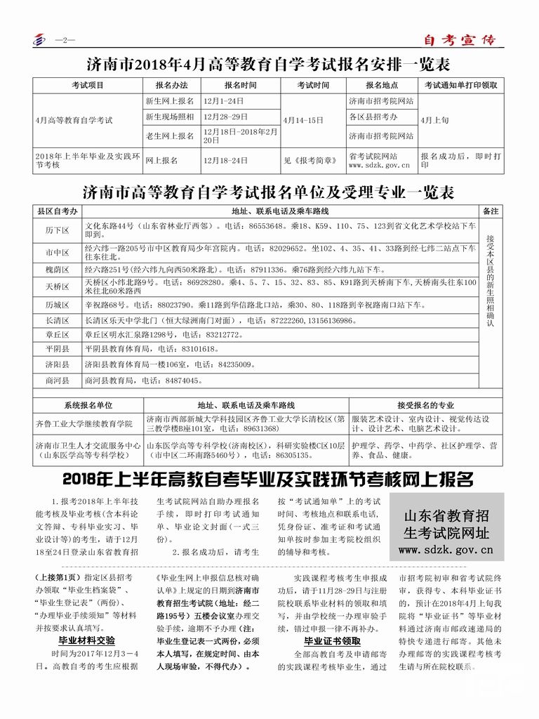 济南市自考宣传（第137期）(图2)