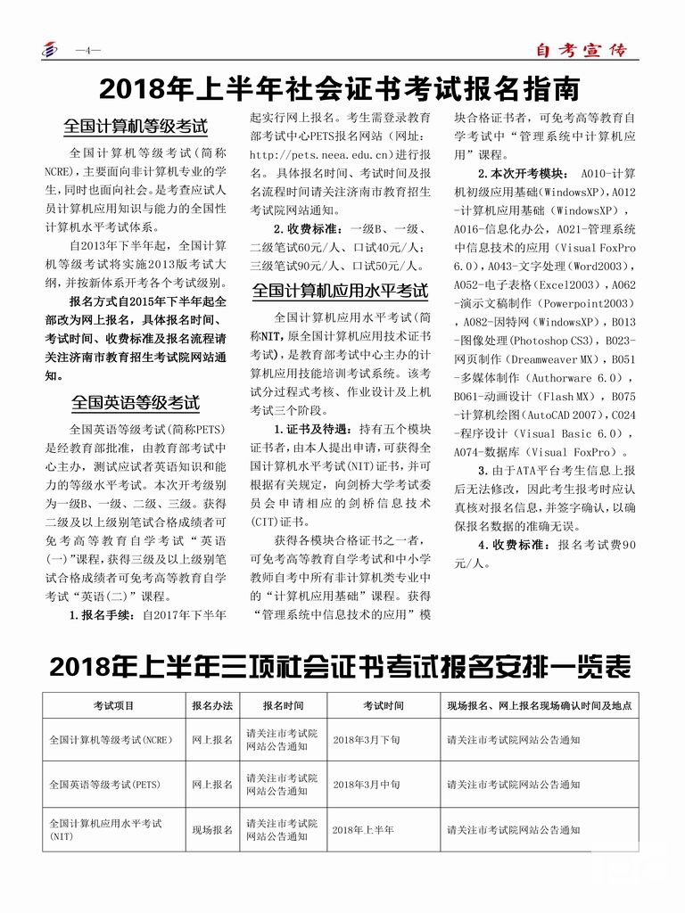 济南市自考宣传（第137期）(图4)